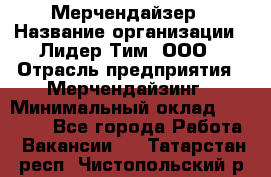 Мерчендайзер › Название организации ­ Лидер Тим, ООО › Отрасль предприятия ­ Мерчендайзинг › Минимальный оклад ­ 27 800 - Все города Работа » Вакансии   . Татарстан респ.,Чистопольский р-н